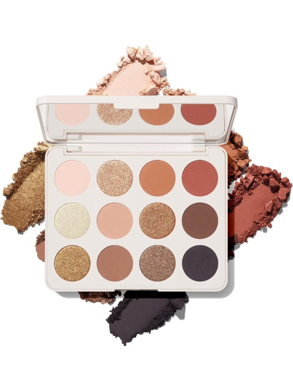 High Pigment 12-Pan Eyeshadow Palette - Shimmer, Matte & Metallic Neutrals